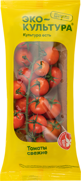 Изображение Овощ на ветке Эко-культура томат черри красный Эко-Культура флоупак, 200 г