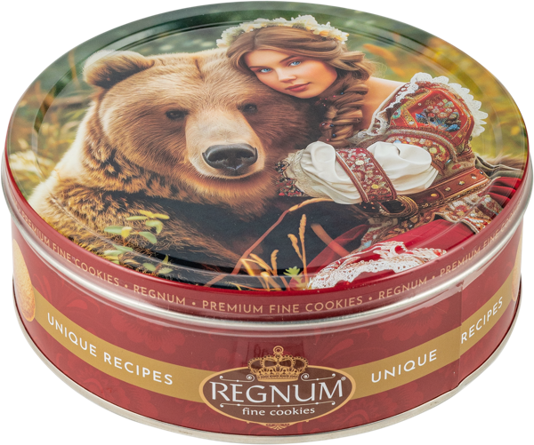 Изображение Печенье сдобное Регнум русский медведь Сладкая сказка ж/б, 400 г
