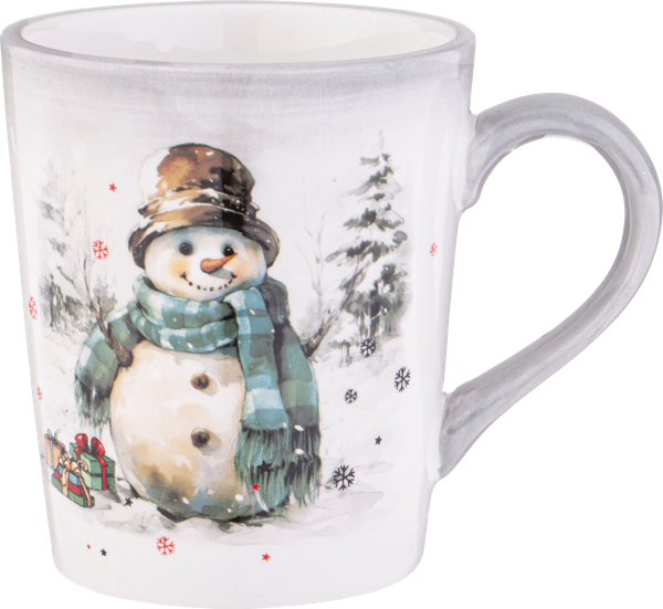 Изображение Кружка 320мл белая Агнесс с новым годом снеговик Агнесс , 1 шт