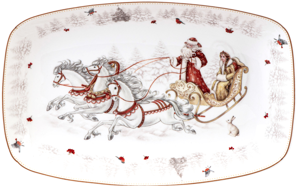 Изображение Блюдо 25*16см Лефард морозко фарфор Лефард , 1 шт