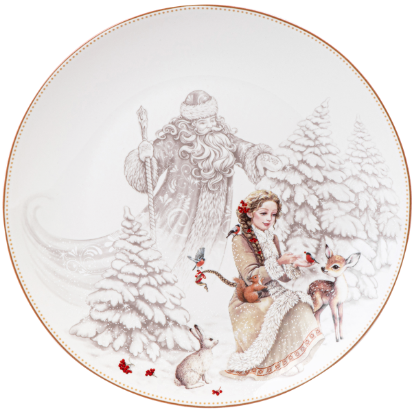 Изображение Тарелка 20,5см закусочная Лефард морозко фарфор Лефард , 1 шт