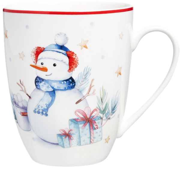 Изображение Кружка 430мл белая Лефард зимняя история фарфор Лефард , 1 шт