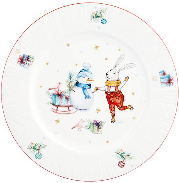 Изображение Тарелка 20см закусочная Лефард зимняя история фарфор Лефард , 2 шт