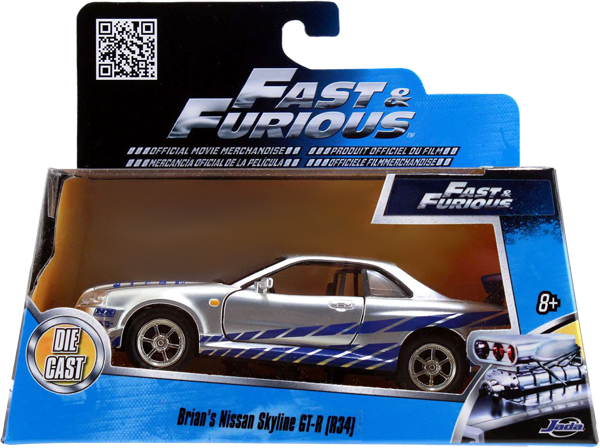 Изображение Машина 1:32 Джада Тойс ниссан скайлайн gtr r34 Джада тойс к/у, 1 шт