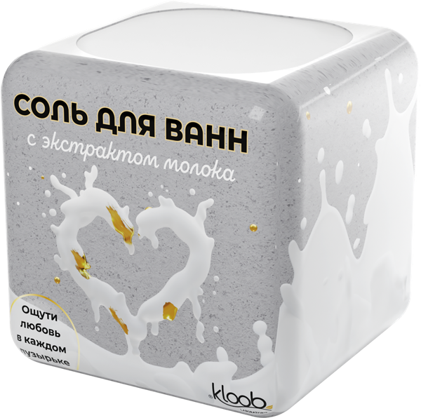 Изображение Гейзер для ванны Бурлящий кубик сердце Косметик Ленд м/у, 165 г