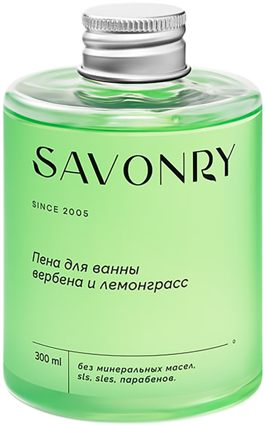 Изображение Пена для ванны Савонри вербена лемонграсс Савонри ООО п/у, 300 мл