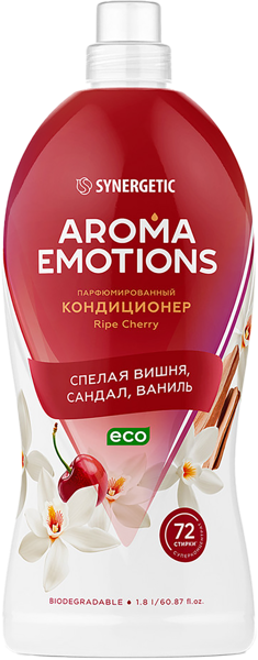 Изображение Кондиционер для белья Синергетик БИО спелая вишня Синергетик п/у, 1,8 л