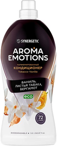 Изображение Кондиционер для белья Синергетик БИО табак ваниль Синергетик п/у, 1,8 л