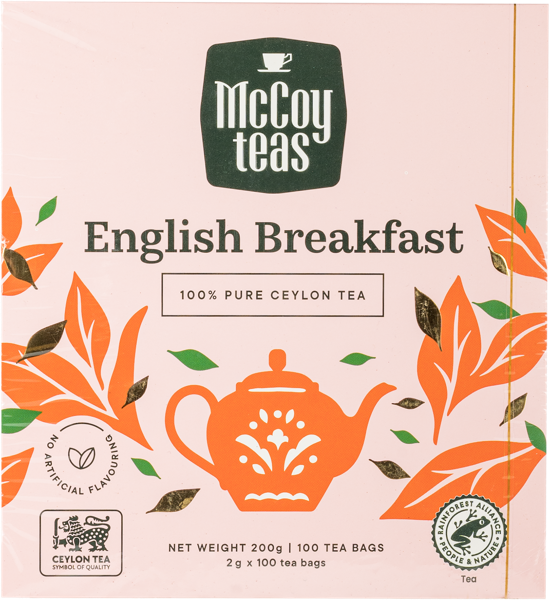 Изображение Чай черный в пакетиках Маккой английский завтрак Маккой Цейлон кор, 100*2 г