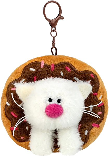 Изображение Брелок для ключей Будибаса кофейные коты молоко МПП ООО , 1 шт