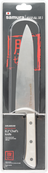 Изображение Нож 32,8см шеф Самура харакири белый Самура п/у, 1 шт