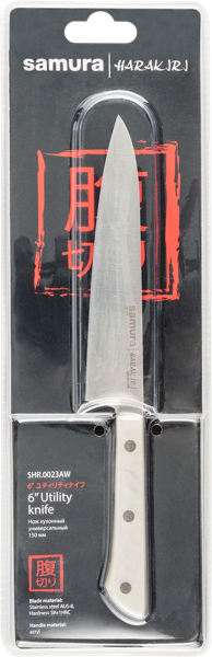 Изображение Нож 25,8см универсальный Самура харакири белый Самура п/у, 1 шт
