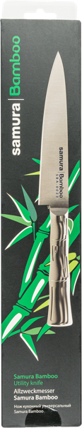 Изображение Нож 25,6см универсальный Самура бамбу металическая рукоят Самура п/у, 1 шт
