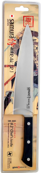 Изображение Нож 32,8см шеф Самура харакири черный Самура п/у, 1 шт