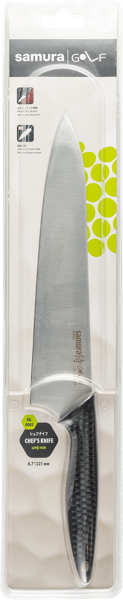 Изображение Нож 35,5см шеф Самура гольф черный Самура п/у, 1 шт