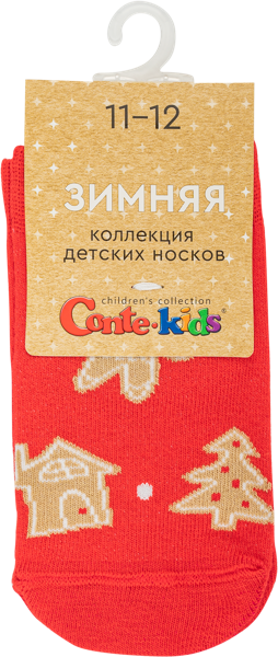 Изображение Носки размер 11-12 детские Конте Кидс 21С-64СП красные Конте СПА м/у, 1 пара