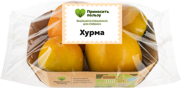 Изображение Фрукт сорт королек Табрис хурма Кубанские поля лоток, 4 шт