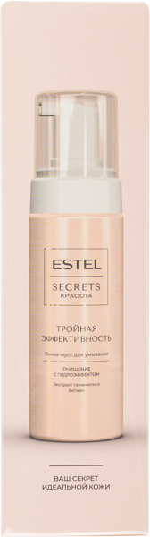Изображение Пенка очищающая для лица Эстель тройная эффективность Юникосметик к/у, 150 мл