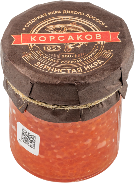 Изображение Икра зернистая Корсаков лососевая Виктория ООО с/б, 280 г