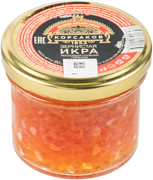 Изображение Икра зернистая Корсаков лососевая Виктория ООО с/б, 90 г