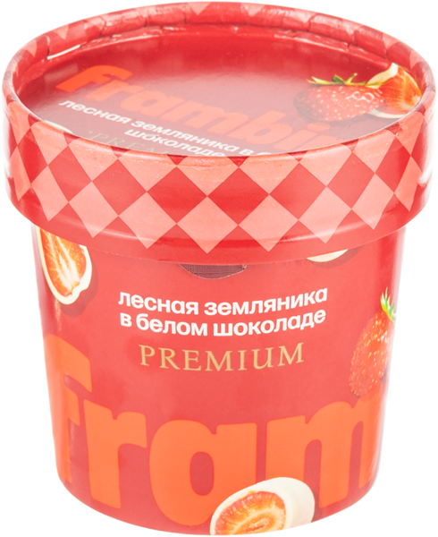 Изображение Ягоды замороженный Фрамбини земляника в белом шок Фрамбини 

ООО б/ст, 60 г