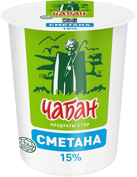 Изображение Сметана 15% Чабан Нальчикский МК п/б, 300 г