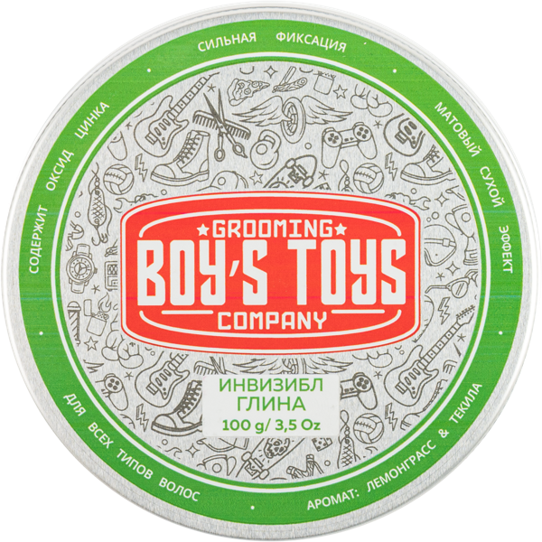 Изображение Глина для волос мужская Бойз тойс средняя фиксация Альфа Трейд ж/б, 100 мл