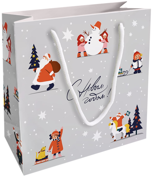 Изображение Пакет 20*20см бумажный Би Смарт детство серый Иу Антэнг Пэкэджинг , 1 шт