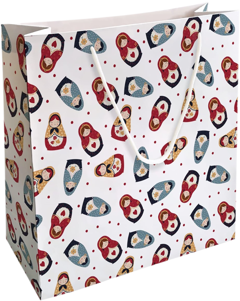 Изображение Пакет 32*32см бумажный Би Смарт фолк матрешки Иу Антэнг Пэкэджинг , 1 шт