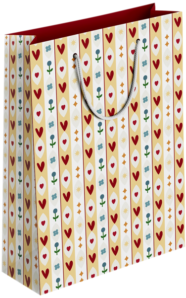 Изображение Пакет 32*49см бумажный Би Смарт фолк сердечки Иу Антэнг Пэкэджинг , 1 шт