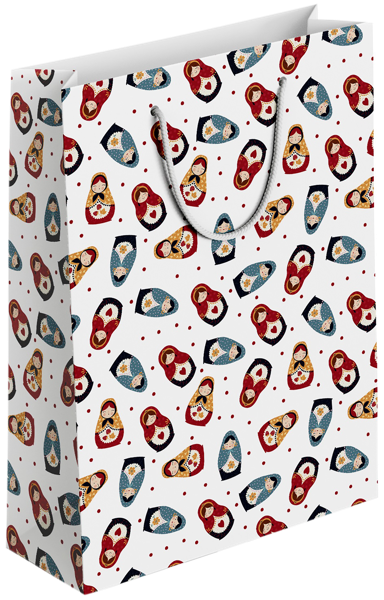 Изображение Пакет 32*49см бумажный Би Смарт фолк матрешки Иу Антэнг Пэкэджинг , 1 шт