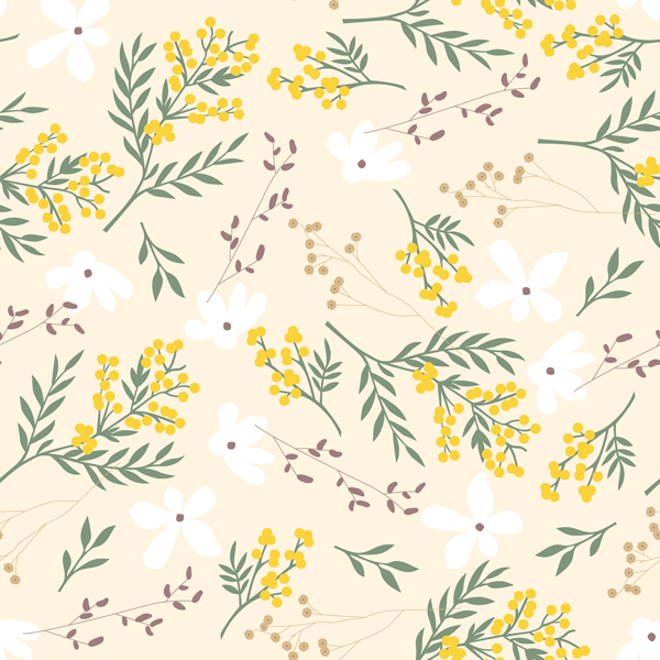 Изображение Бумага 70*100см упаковочная Би Смарт флёр мимоза Созидание м/у, 1 шт