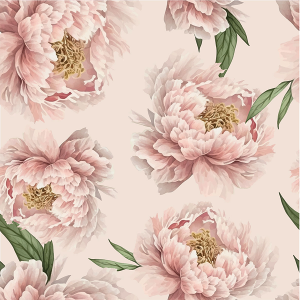 Изображение Бумага 70*100см упаковочная Би Смарт пион персиковый Созидание м/у, 1 шт