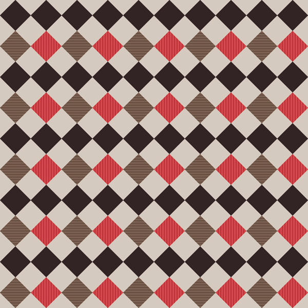 Изображение Бумага 70*100см упаковочная Би Смарт клетки красная Созидание м/у, 1 шт