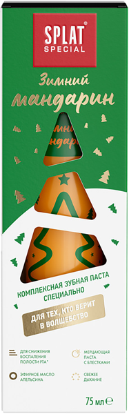 Изображение Зубная паста комплекс защита Сплат Спешиал новый год зимний мандарин Сплат Косметика к/у, 75 мл