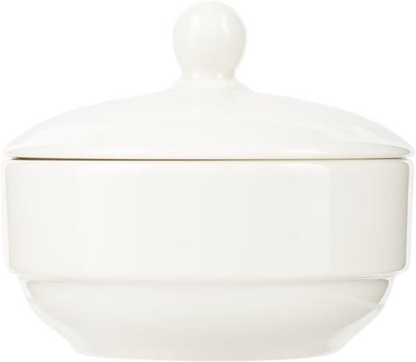 Изображение Сахарница 180мл молочно-белая Гюрал Порселен дельта фарфор Гюрал Порселен , 1 шт