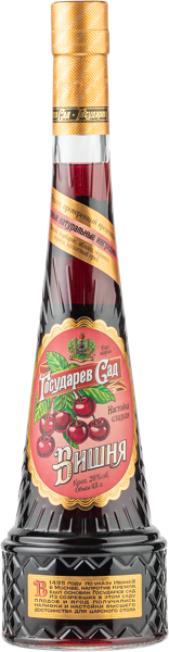 Изображение Настойка 20% Государев сад вишня ЛВЗ Саранский с/б, 0,5 л