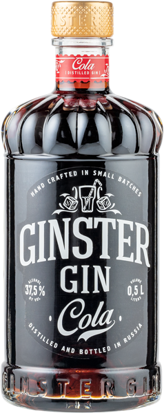 Изображение Джин 37.5% Джинстер кола ЛВЗ Саранский с/б, 0,5 л