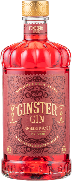 Изображение Джин 40% Джинстер Фоксберри Инфьюзд ЛВЗ Саранский с/б, 0,5 л
