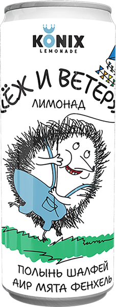 Изображение Напиток газ Коникс еж в тайге лимонад Брюхаб ООО ж/б, 0,33 л