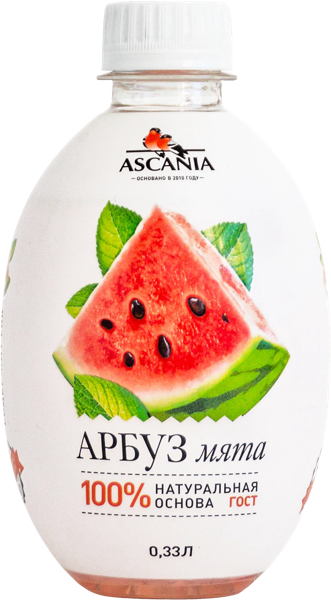 Изображение Напиток газ Аскания арбуз Аскания п/б, 0,33 л