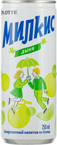 Изображение Напиток газ Милкис дыня Лотте Чхильсон ж/б, 0,25 л