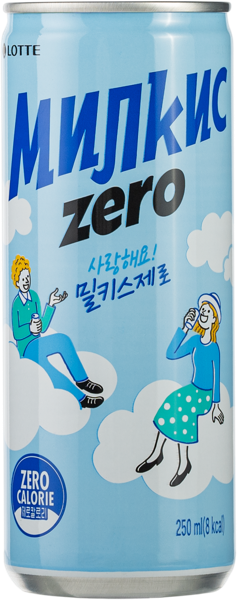 Изображение Напиток газ Милкис без сахара Лотте Чхильсон ж/б, 0,25 л