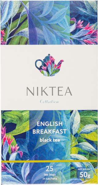 Изображение Чай в пакетиках Никти английский завтрак Мал ком кор, 25*2 г