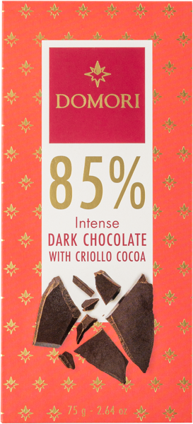 Изображение Шоколад горький 85% Домори с какао криолло Домори кор, 75 г