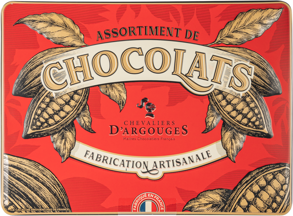 Изображение Конфеты ассорти Ле Шевалье Де Аргуж винтаж красный Ле Шевалье Де Аргуж ж/б, 300 г