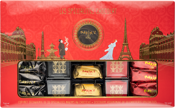 Изображение Конфеты ассорти Максим`с роскошь 33 конфеты Продви дё престиж кор, 174 г