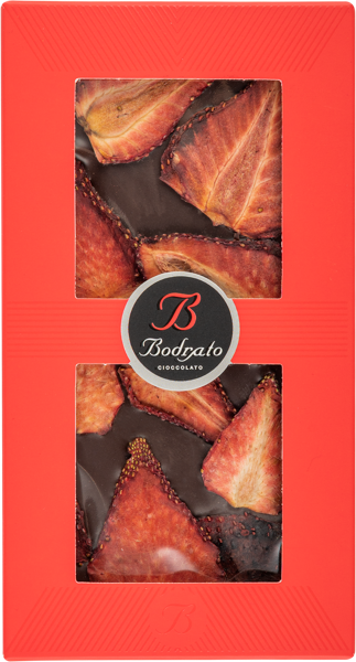 Изображение Шоколад темный Бодрато с клубникой Бодрато Чоколато кор, 90 г