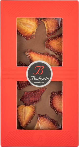 Изображение Шоколад молочный Бодрато с клубникой Бодрато Чоколато кор, 90 г