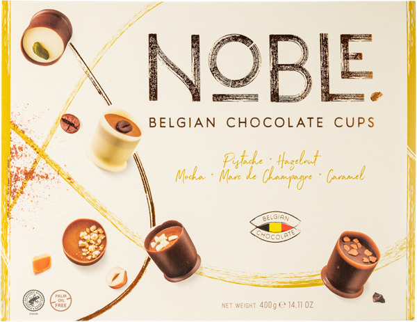 Изображение Конфеты шоколадные Нобл Чоколатс кантабиле шеф с начинкой Нобл кор, 400 г